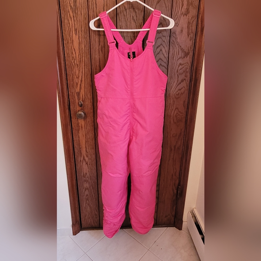 Pink snow suit / snow bib